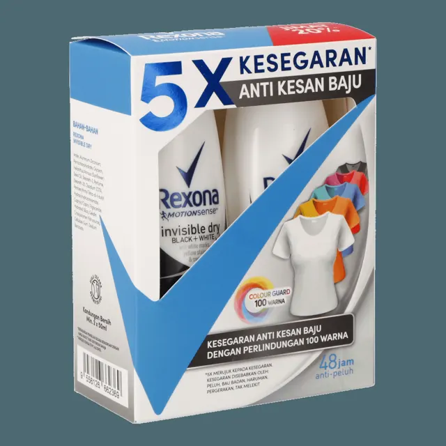 Rexona (w) Deo Ro Invisible Dry 2×45ml