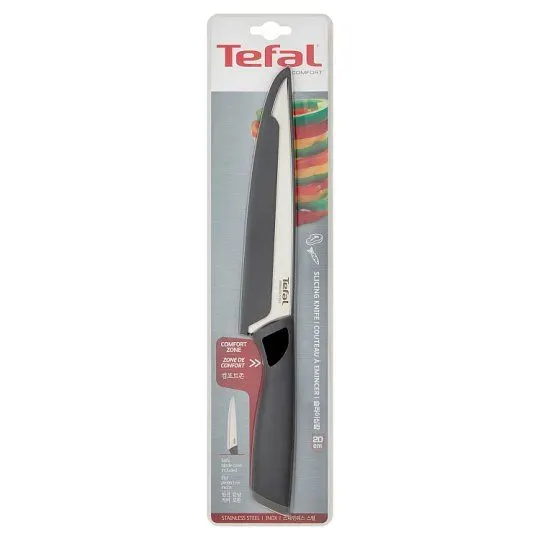 Tefal Comfort Slicing Knife 20cm W/cover K22137