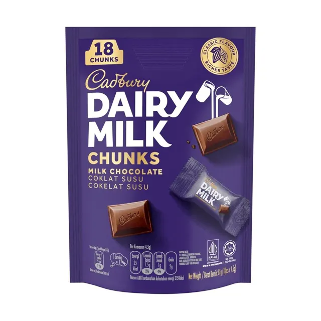 Cadbury Chunks Sbag 18PCS 81g