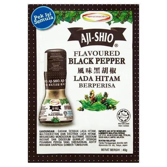 Aji-Shio Black Pepper Packet 40g