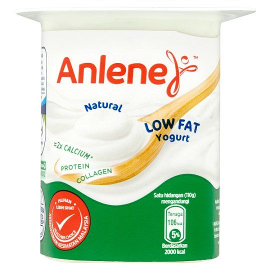 Anlene Low Fat Yoghurt Natural 110g