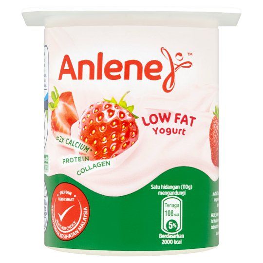 Anlene Low Fat Yoghurt Strawberry 110g