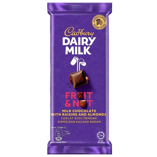 Cadbury Fruit+nut 80g