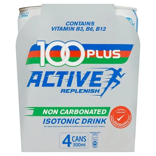 100plus Active Replenish 300mlx4