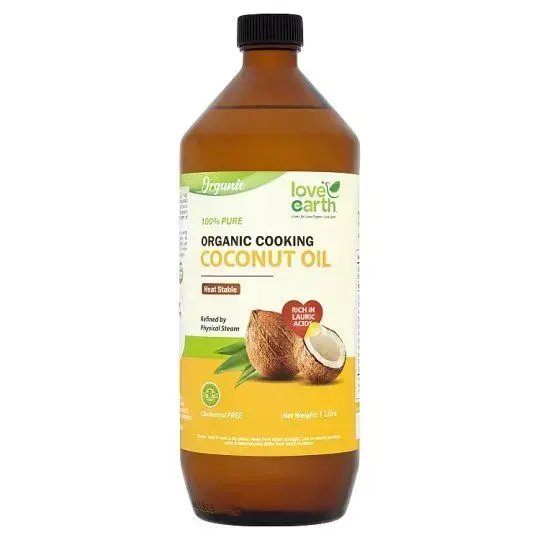 Love Earth Organic Cooking Coconut Oil 1 Litre