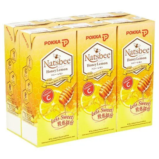 Pokka Natsbee Honey Lemon 250mlx6