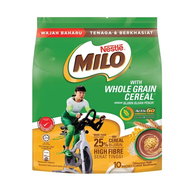Milo Activ Go Whole Grain Cereal 10×36g