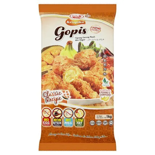 Bunga Raya Krispiku Gopis Fruits and Vegetables Frying Premix Classic Recipe 1kg