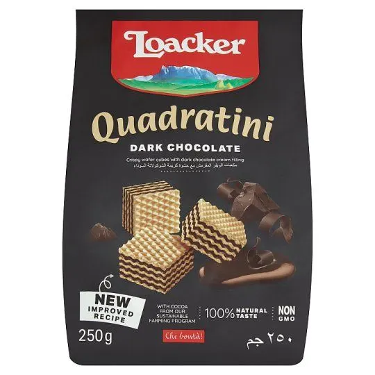 Loacker Quadratini Dark Chocolate 250g