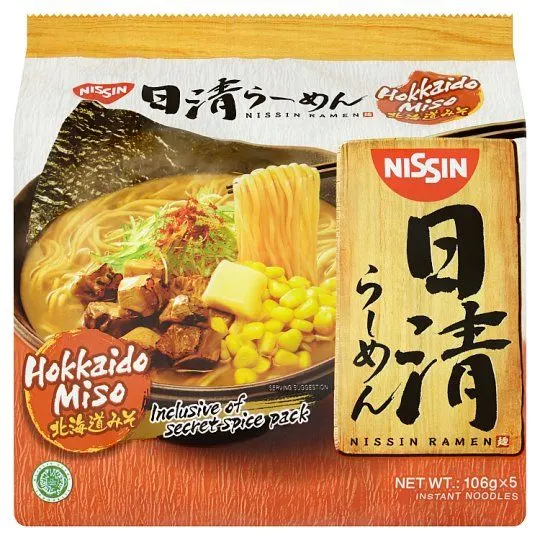 Nissin Ramen Hokkaido Miso 5×106g