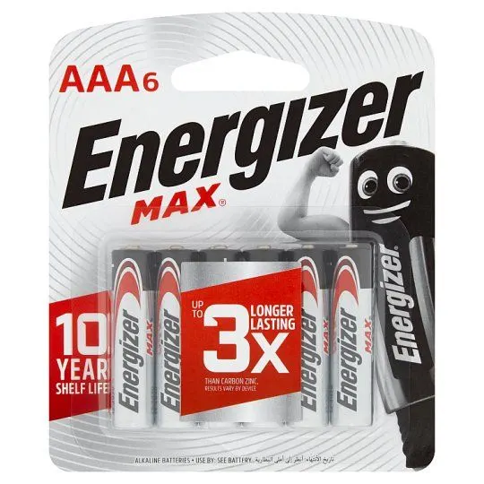 Energizer Max Aaa 6PCS
