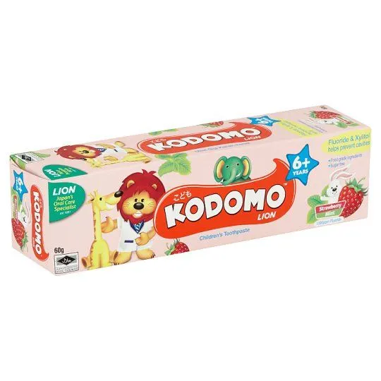 Kodomo Kids Tp Strawberry Mint 6yrs 60g