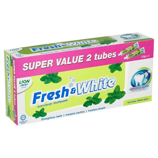 Fresh+white Tp Natural Fresh Mint 225gx2