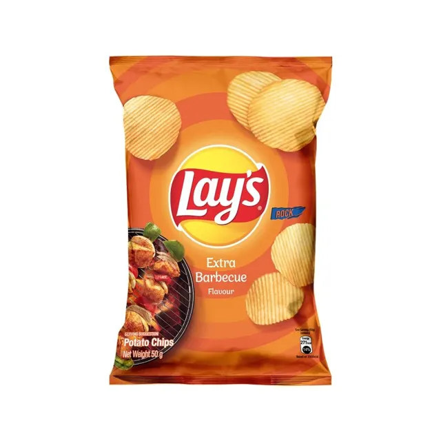 Lays Extra Barbecue Flavour Potato Chips 50g