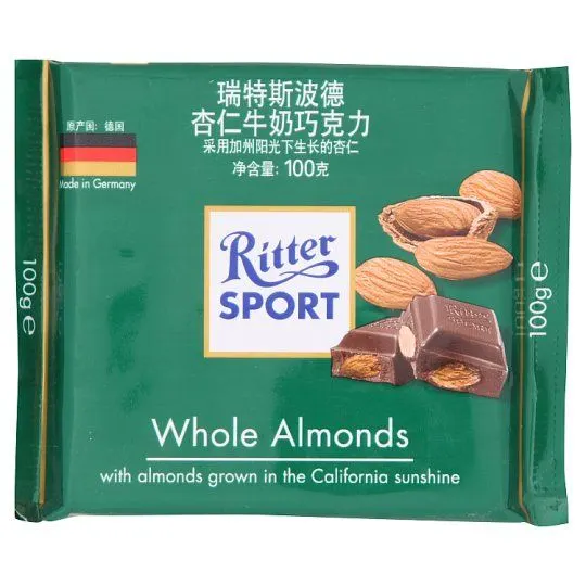 Ritter Sport Whole Almond 100g