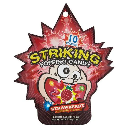 Striking Popping Candy Strawberry 15g