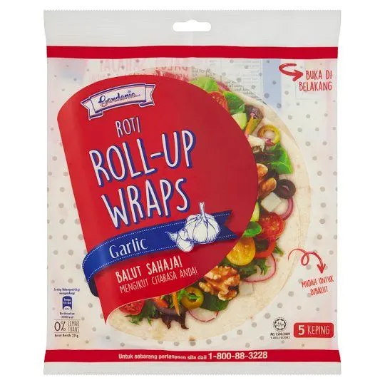Gardenia Roll Up Wraps Garlic