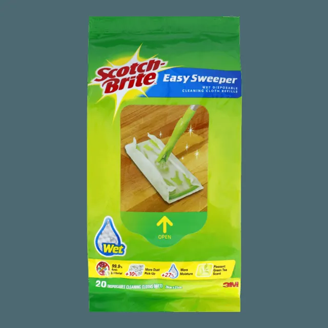 Scotch-Brite Easy Sweeper Wet Wipes 20S