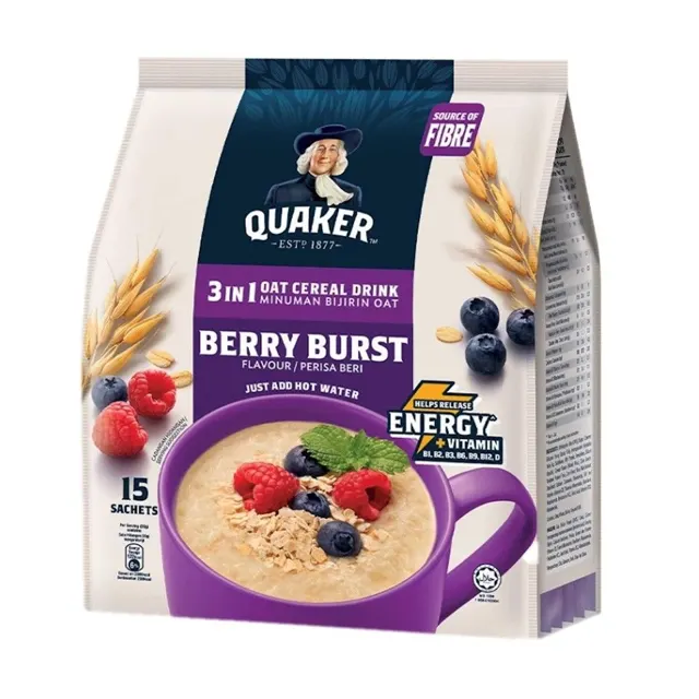 Quaker 3 In 1 Berry Burst 14 X 30g