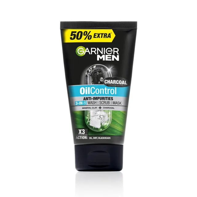 Garnier (m) Charcoal Oil Ctrl 3in1 150ml