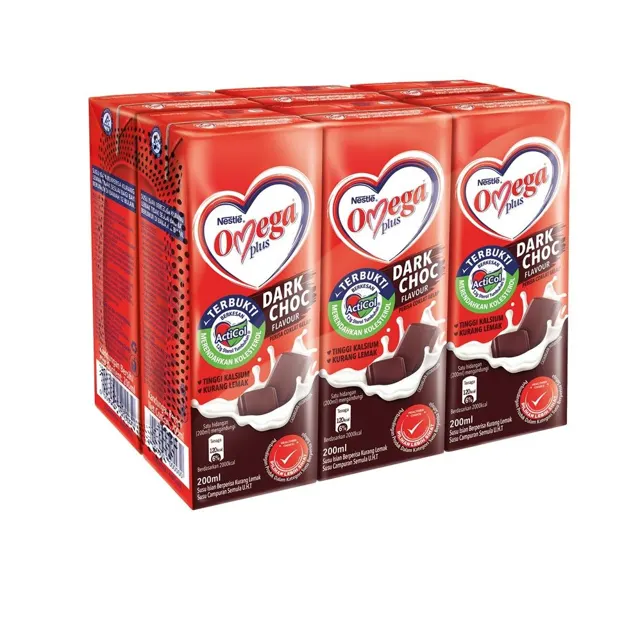 Nestle Omega Plus Dark Choco 200mlx6