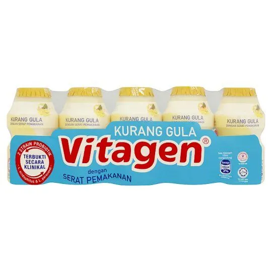 Vitagen Less Sugar Pineapple 5×125ml