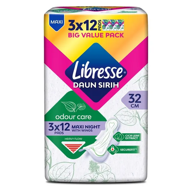 Libresse D/sirih Pad Mx Nt Wg 32cm 3×12s