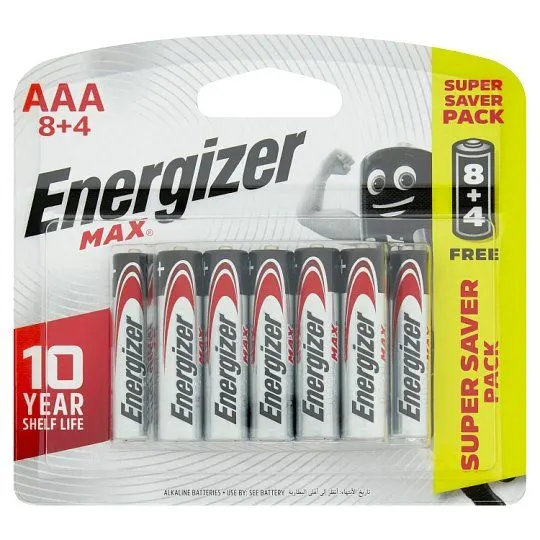 Energizer Alk Max Bat 8+4 Aaa