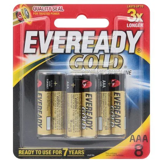 Eveready Gold Aaa 8 Pc