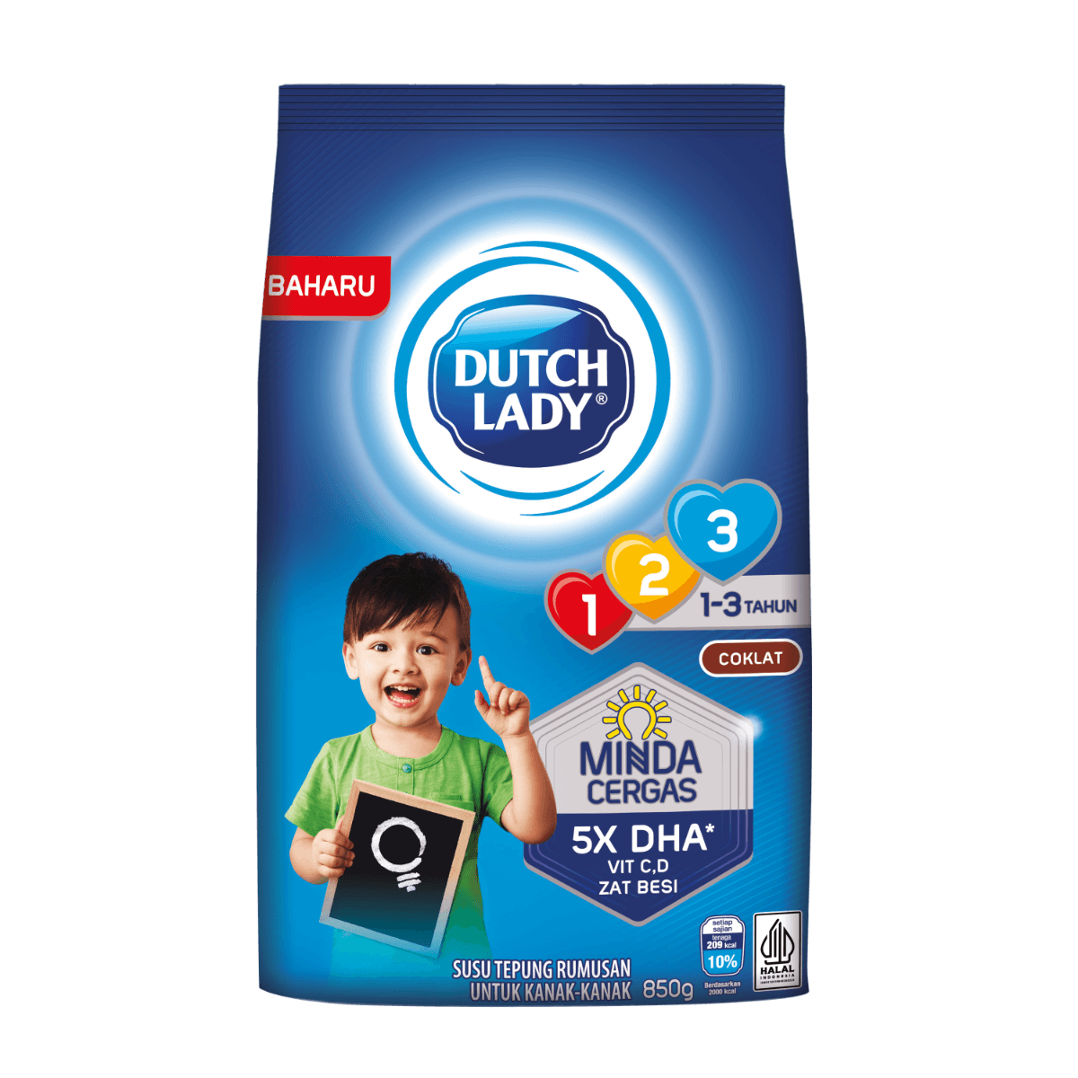 Dutch Lady 123 Chocolate 850g