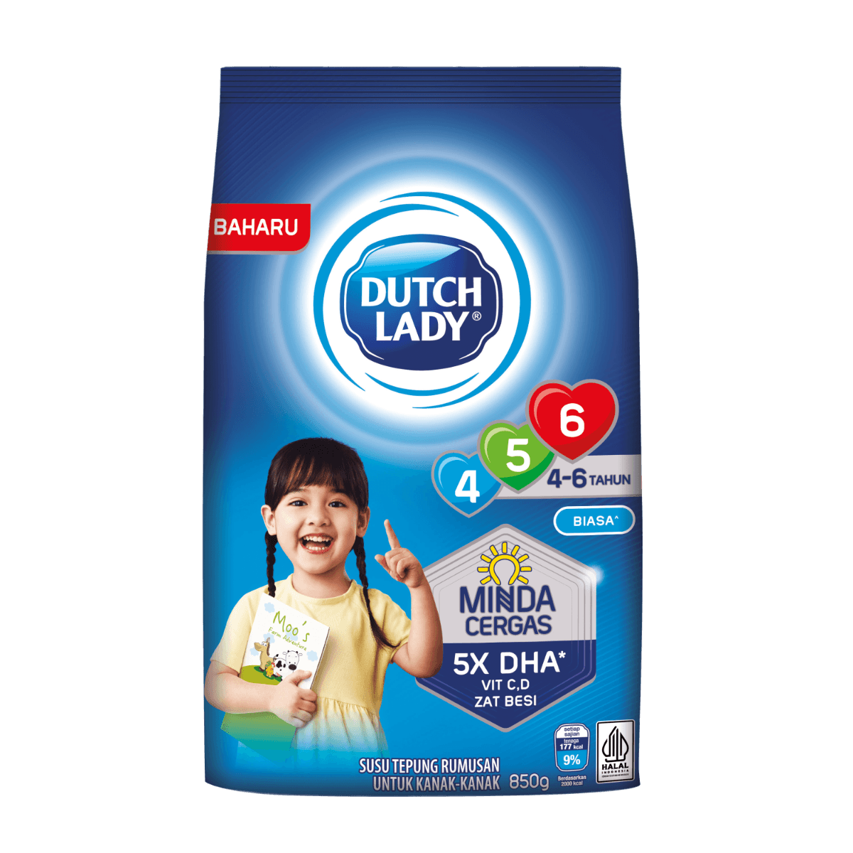 Dutch Lady 456 Plain 850g