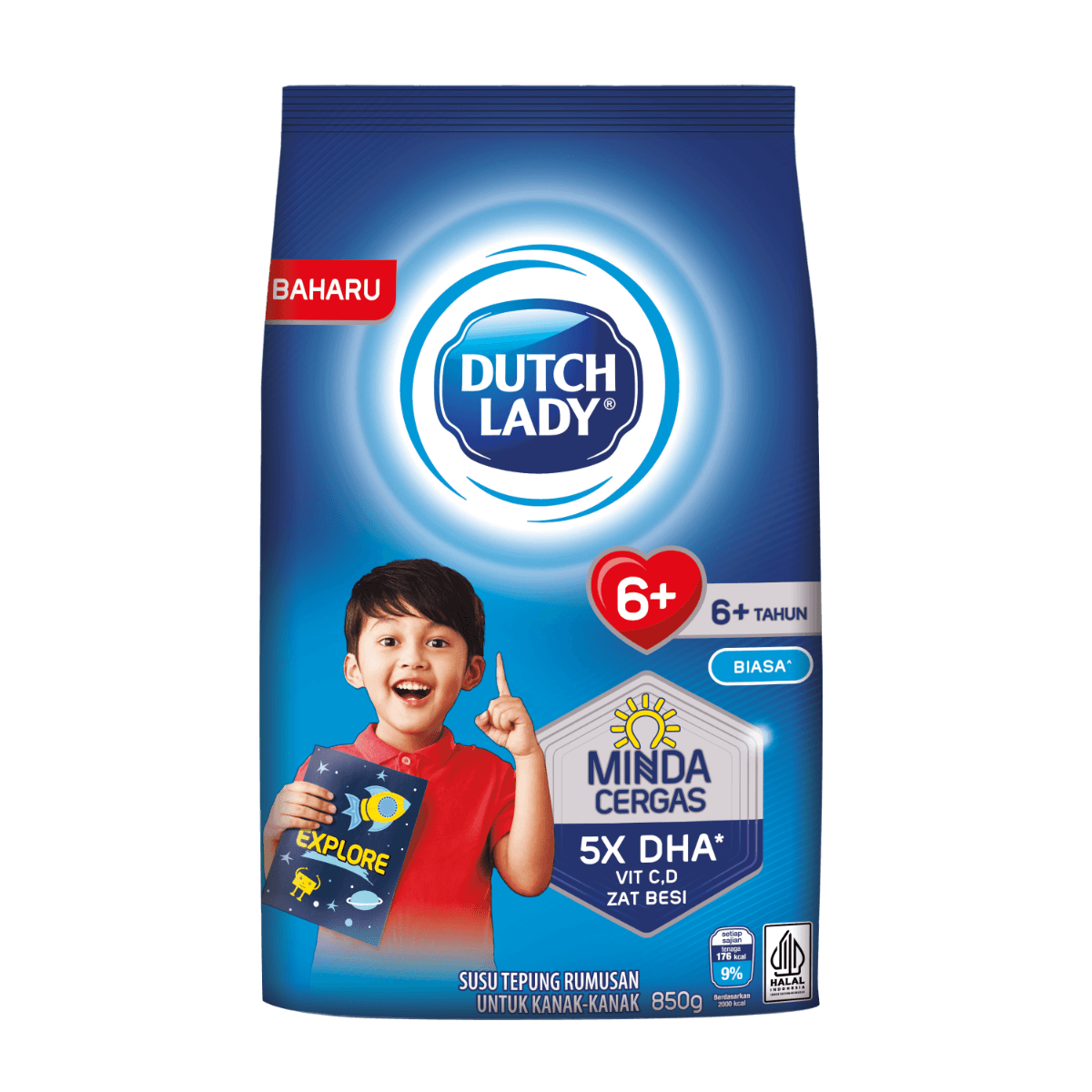 Dutch Lady 6+ Plain 850g