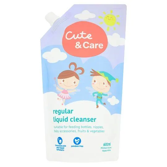 Cute+care Baby Veg Wash N/f 600ml Refill
