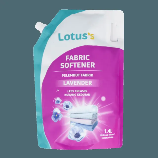 Lotuss F/softener 1.4L Pouch Lavender