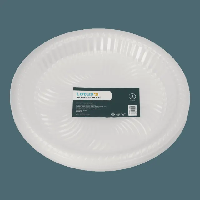 Lotuss 9inch Plastic Plate 20S