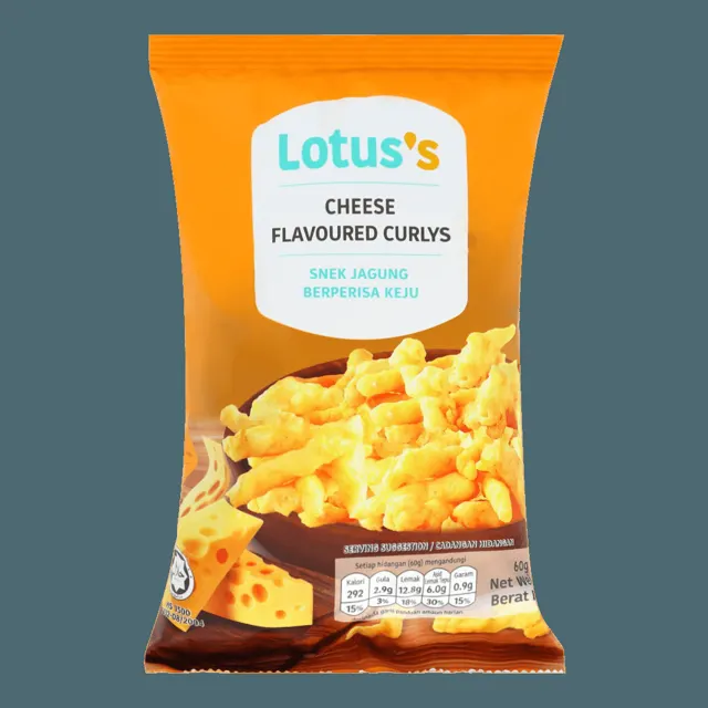 Lotuss Curlys 60g Cheese