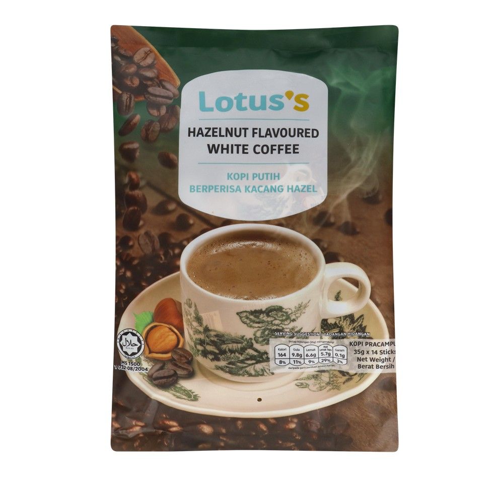 Lotuss White Coffee Hzlnt. 14×35g
