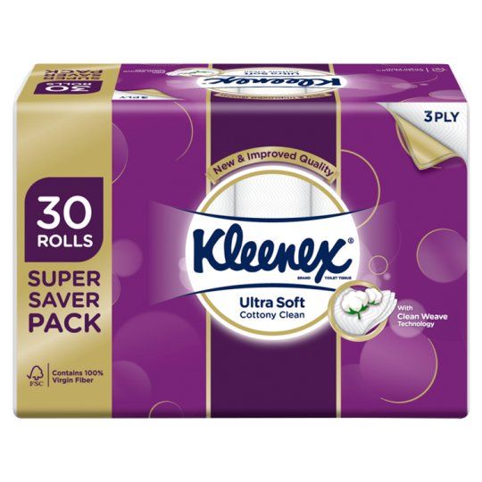 Kleenex Bt U/soft Regular 3ply 30rx190s