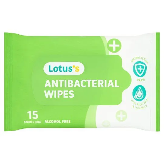 Lotuss Antibacterial Wipes 15S