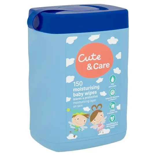 Cute+care Canister Baby Wipes Moist 150S