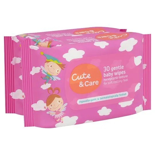 Cute+care Baby Wipes Gentle 30×2