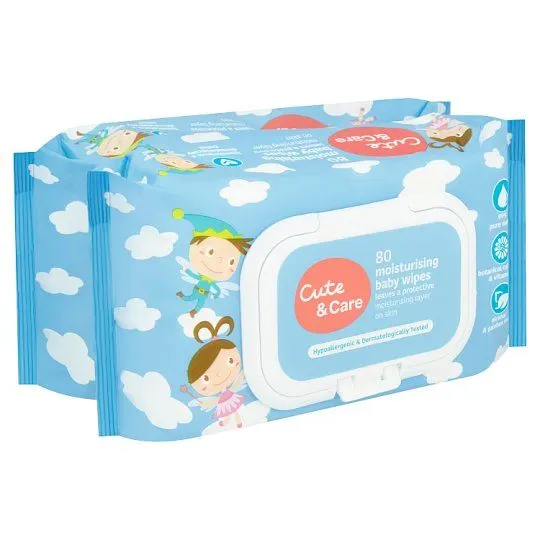 Cute+care Baby Wipes Moist 80×2