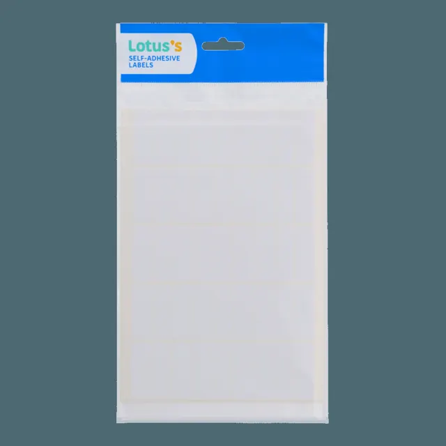 Lotuss White Adhesive Label 1007