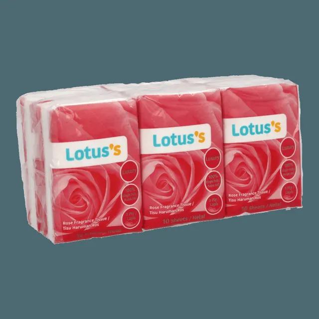 Lotuss Frag Hanky Tissue 6×10s Rose