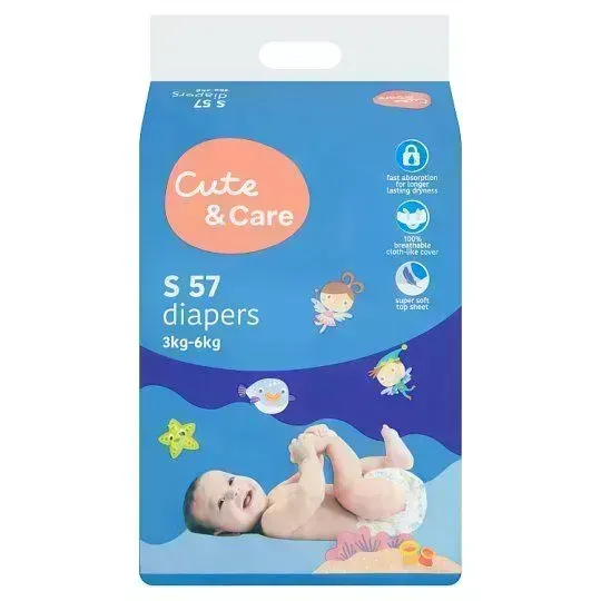 Cute+care Baby Tape Diapers S54