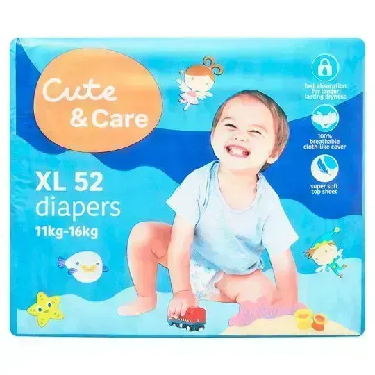 Cute+care Baby Tape Diapers Xl50