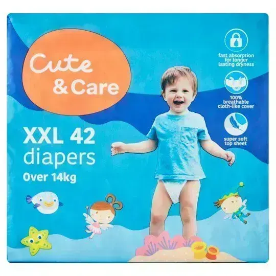 Cute+care Baby Tape Diapers Xxl40