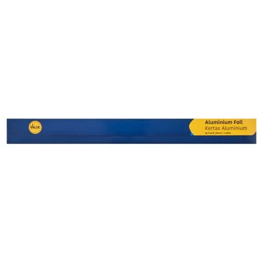 Value Aluminium Foil 45cmx7.62m