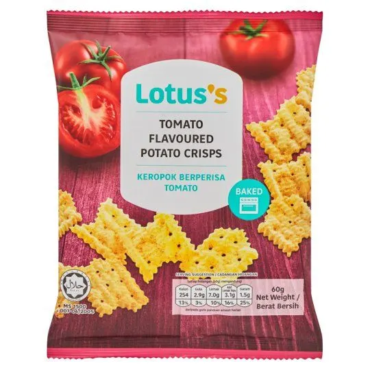 Lotuss Baked P/crisps Tomato 60g
