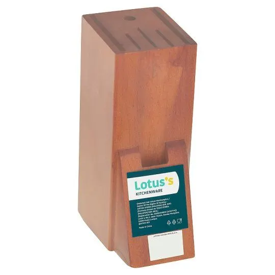 Lotuss Wooden Knife Block